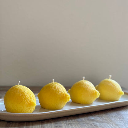 Lemon Candle, Lemon Scented Soy Wax Candle