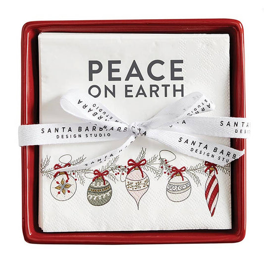 Napkins & Tray Peace On Earth