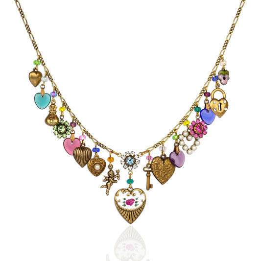 Enchanting Heart Charm Necklace