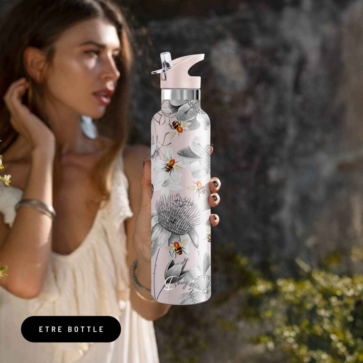 Etre | Bee Floral Insulated Water Bottle 25 oz