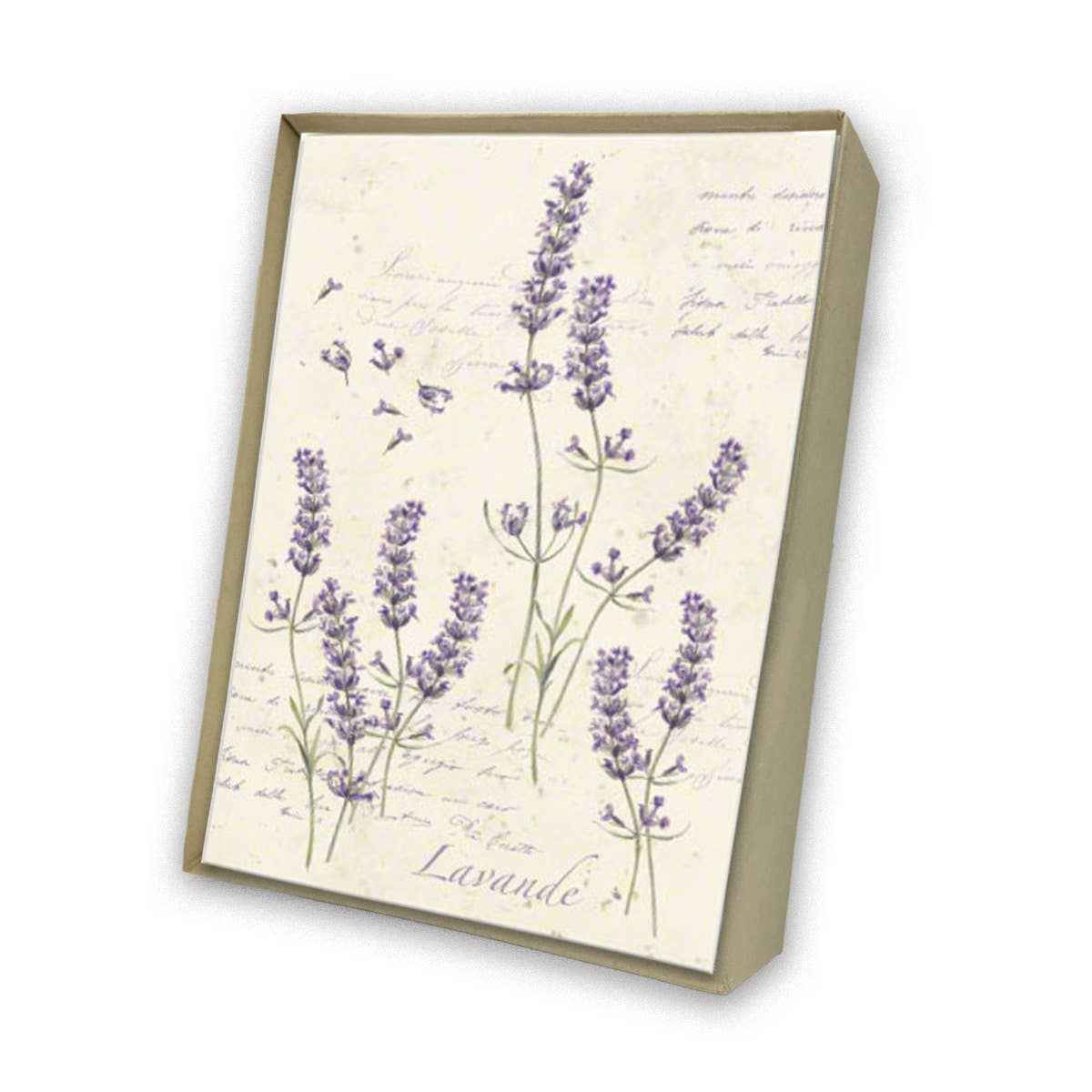 Lavendar Italian 4X6" Boxed Note Card Set-8/8-NEW