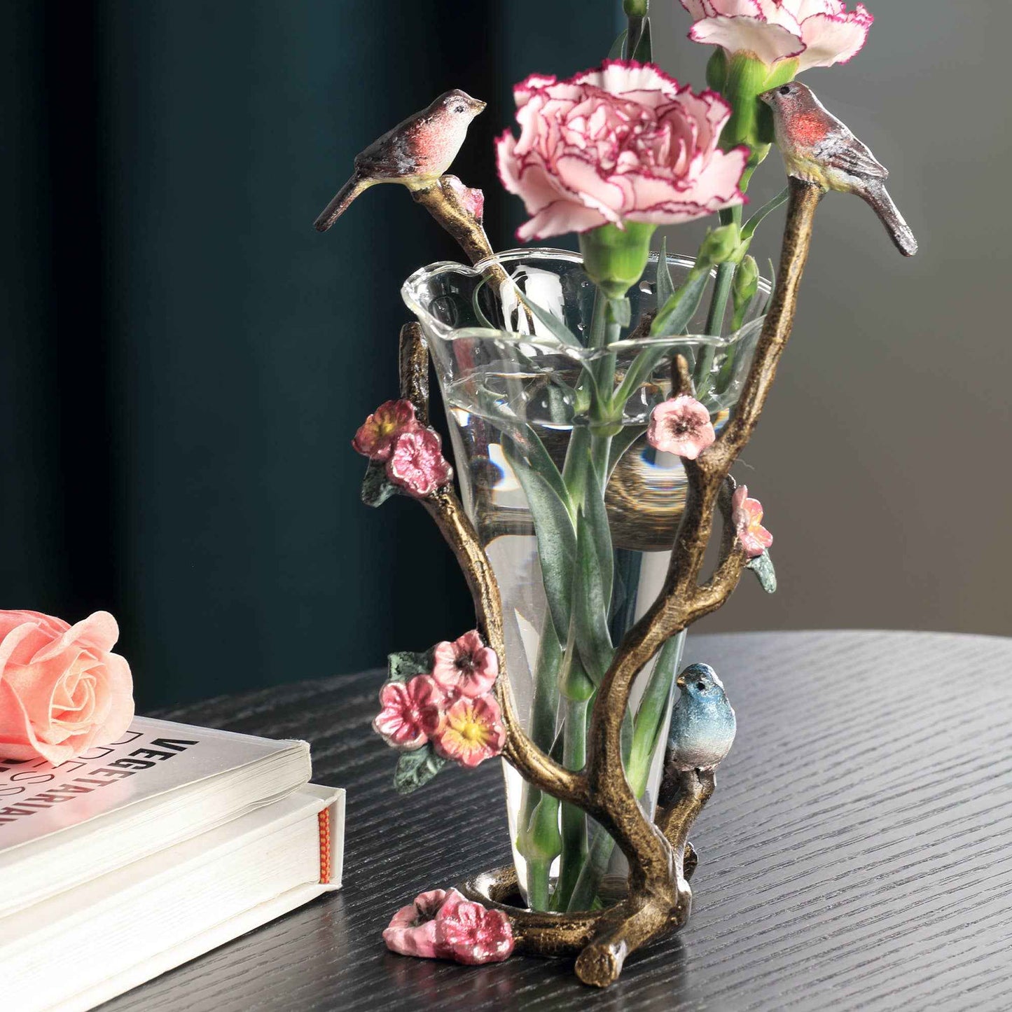 Birds and Blooms Budvase Holde