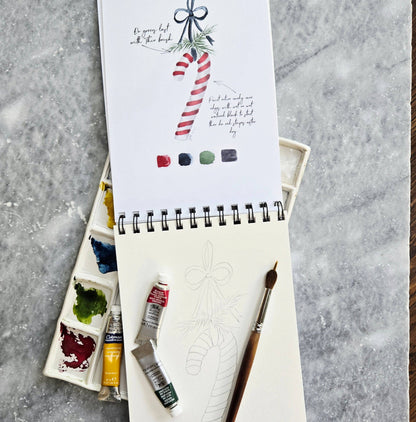 Watercolor Workbook, Spiral Bound 12 Months of Watercolor