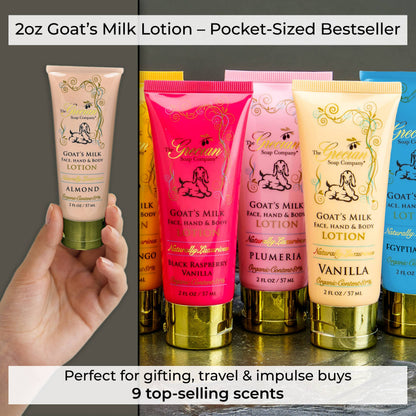 The Grecian Soap Company - Organic Beauty Hydrating Goat Milk Lotion Tubes 2oz.