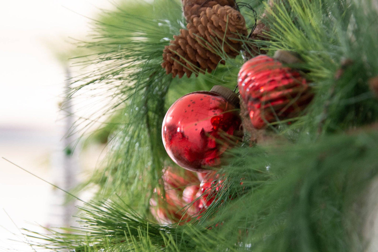 Garland - Red Mercury Glass