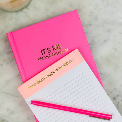 Chez Gagné - To Complete Before Happy Hour - Lined Notepad  - Sunset Pink - 65 perforated pages - 5x8