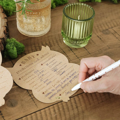 Woodland Baby Shower Advice Card Set
