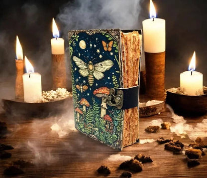 Luna moth mushroom journal