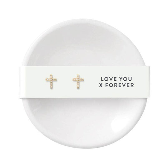 Ring Dish & Earrings Love Forever