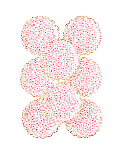 Flower Fields Paper Plate