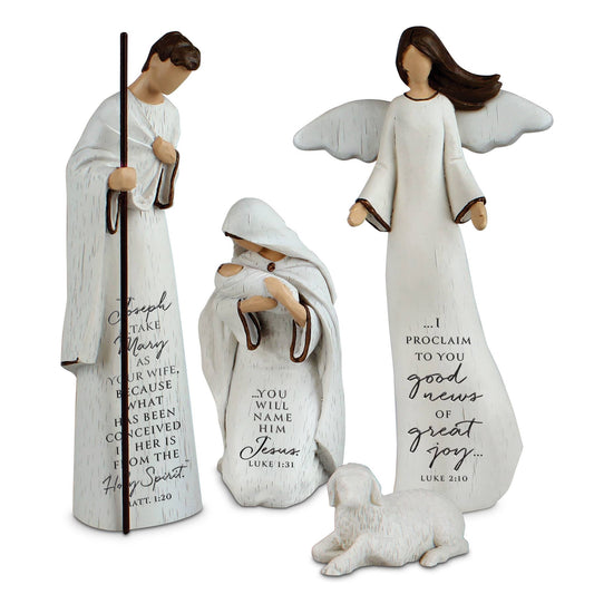 Nativity Savior Is Born Holy Family 4Pc
