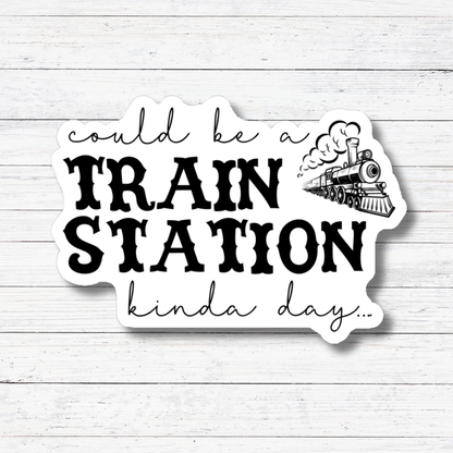 Oily Graphic Creations - Train Station Day- Yellowstone Stickers/Magnet