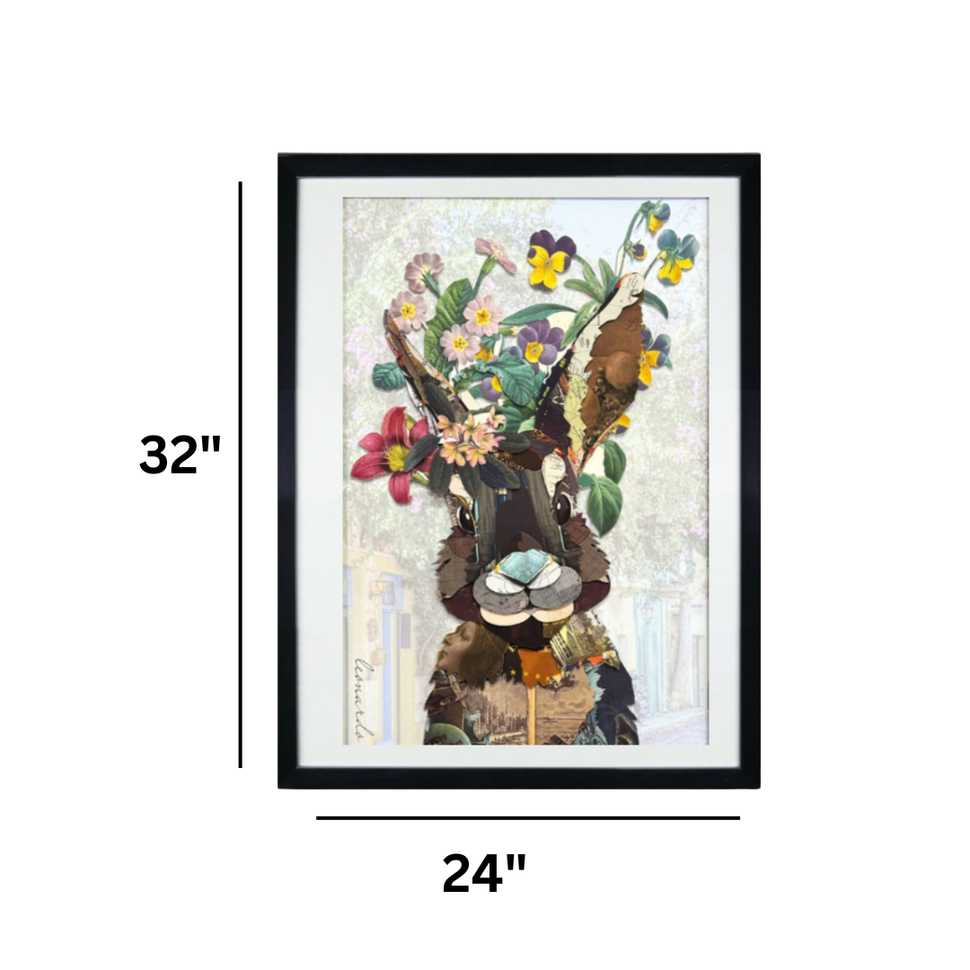 Arte de collage 3D | La merienda de locos (32"x24")