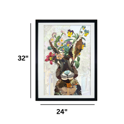 Arte de collage 3D | La merienda de locos (32"x24")
