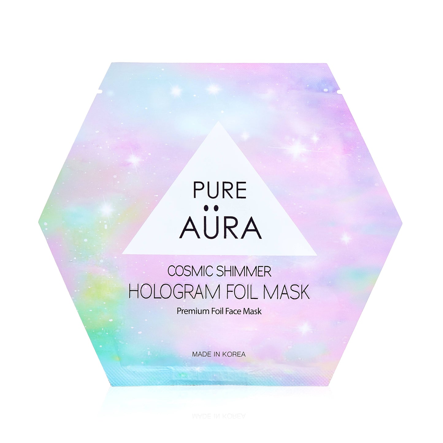MASCARILLA FACIAL DE LÁMINA CON BRILLO CÓSMICO DE LUJO