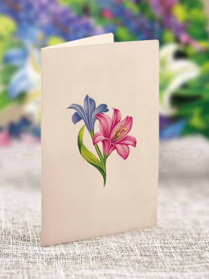Mini Lilies & Lupines - Pop-up Greeting Cards
