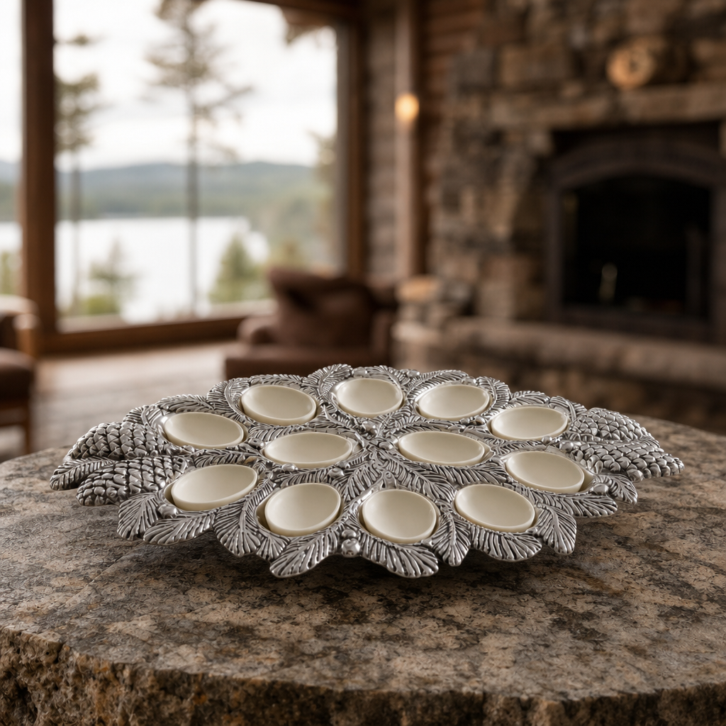 Pine Cone Forest Deviled Egg Server