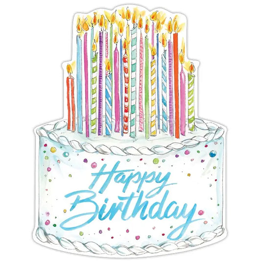 Happy Birthday Cake with Candles
