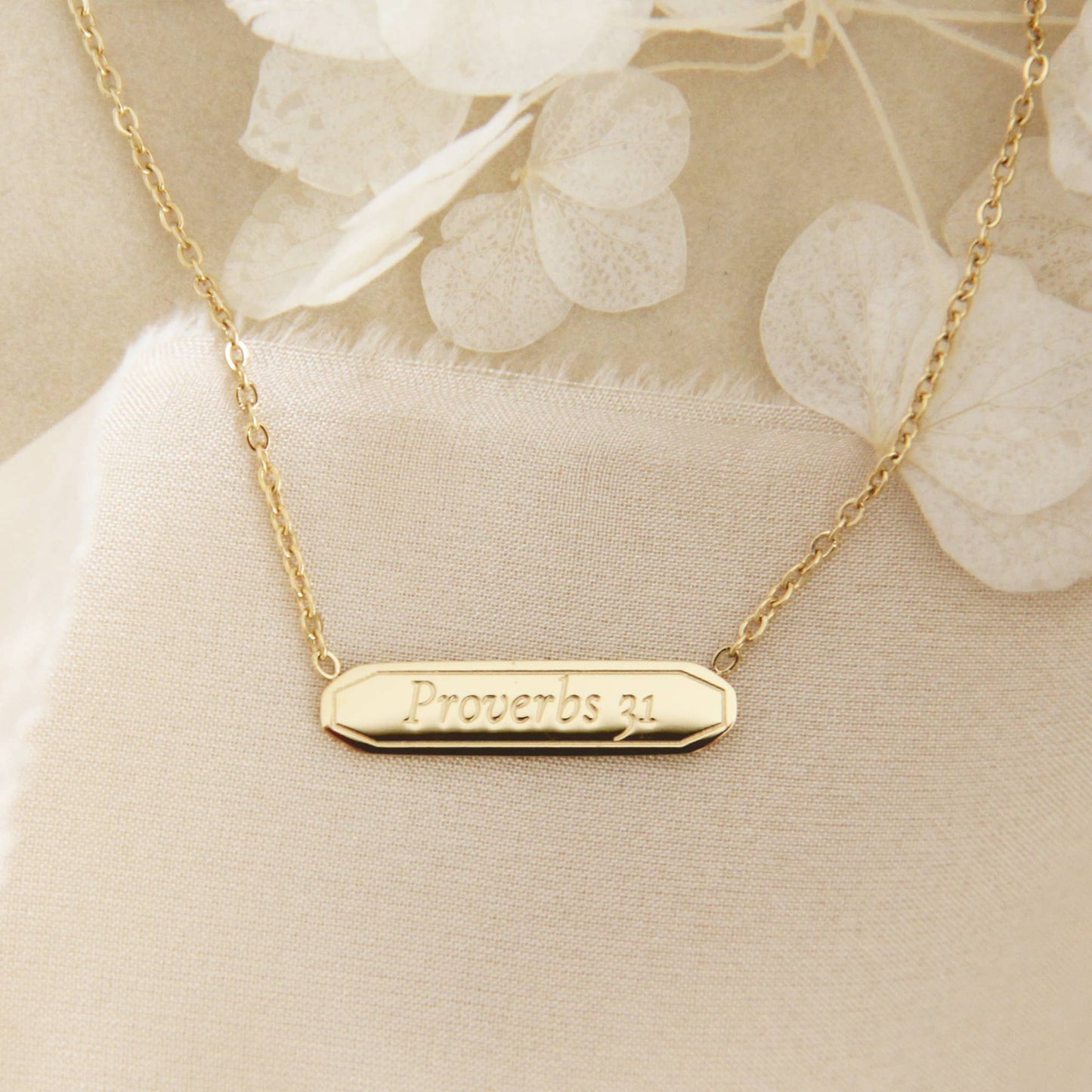 More Precious Than Jewels Necklace, Proverbs 31:10 Necklace