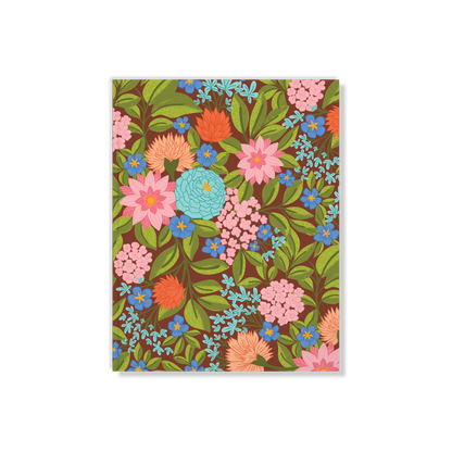 Lush Blooms Medium Layflat Notebook