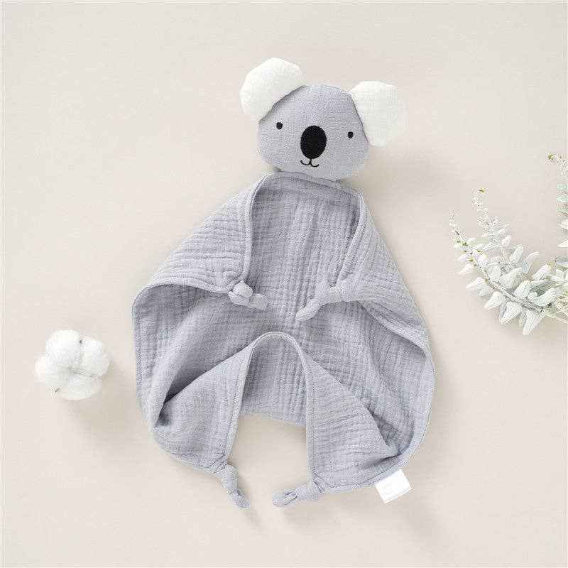 Organic Cotton Baby Comforter Plush Toy for 0-3 Year Olds: XJ32 Khaki