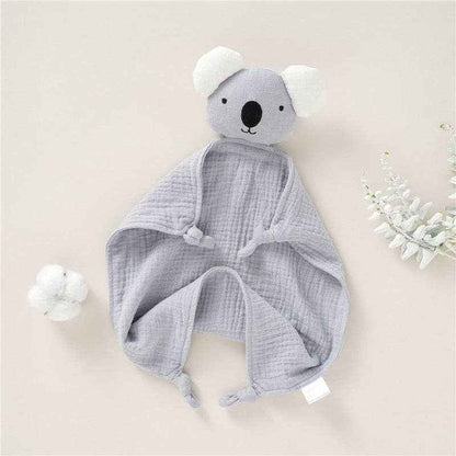 Organic Cotton Baby Comforter Plush Toy for 0-3 Year Olds: XJ32 Khaki