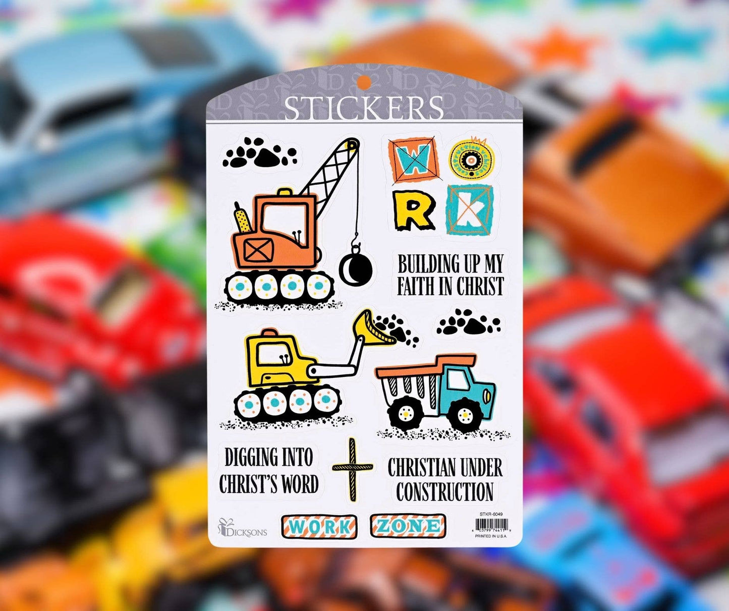 Colección de pegatinas para niños "Cavando a Cristo"
