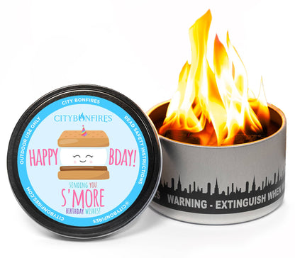 City Bonfires - Portable Fire Pits - City Bonfire - Happy Birthday Edition