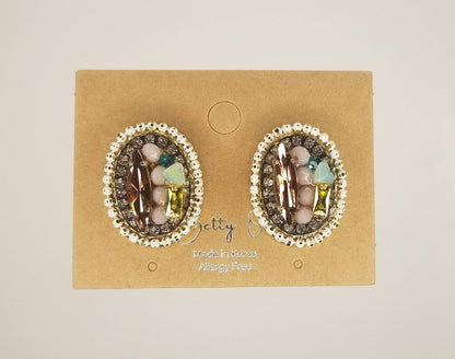 Pendiente de poste hecho a mano