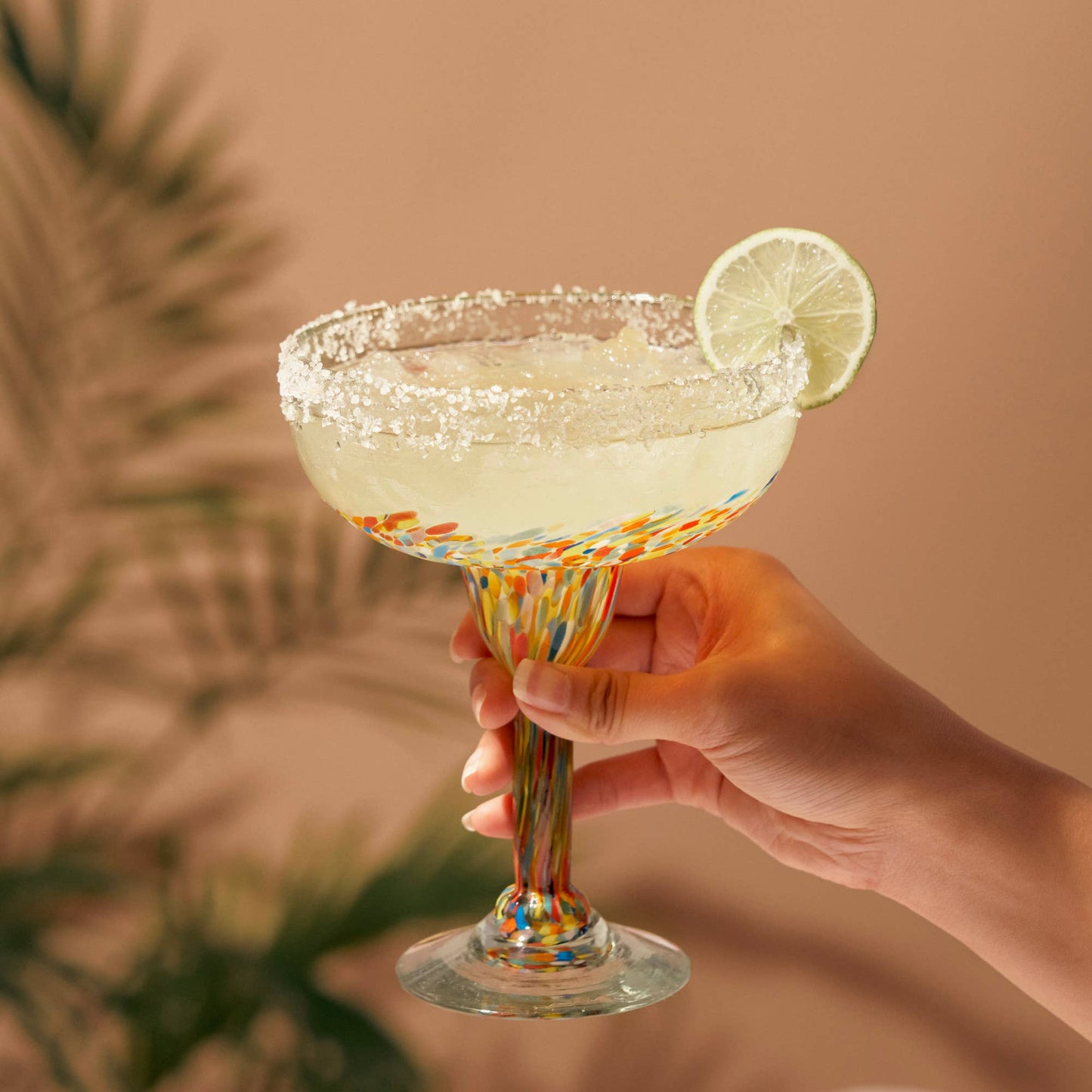 Artistico Recycled Glass Margarita Glasses Set of 2
