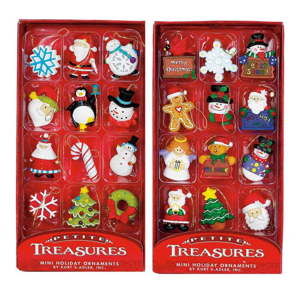 PETITE TREASURESIN MINI ORNAMENTS 12PC 2/A