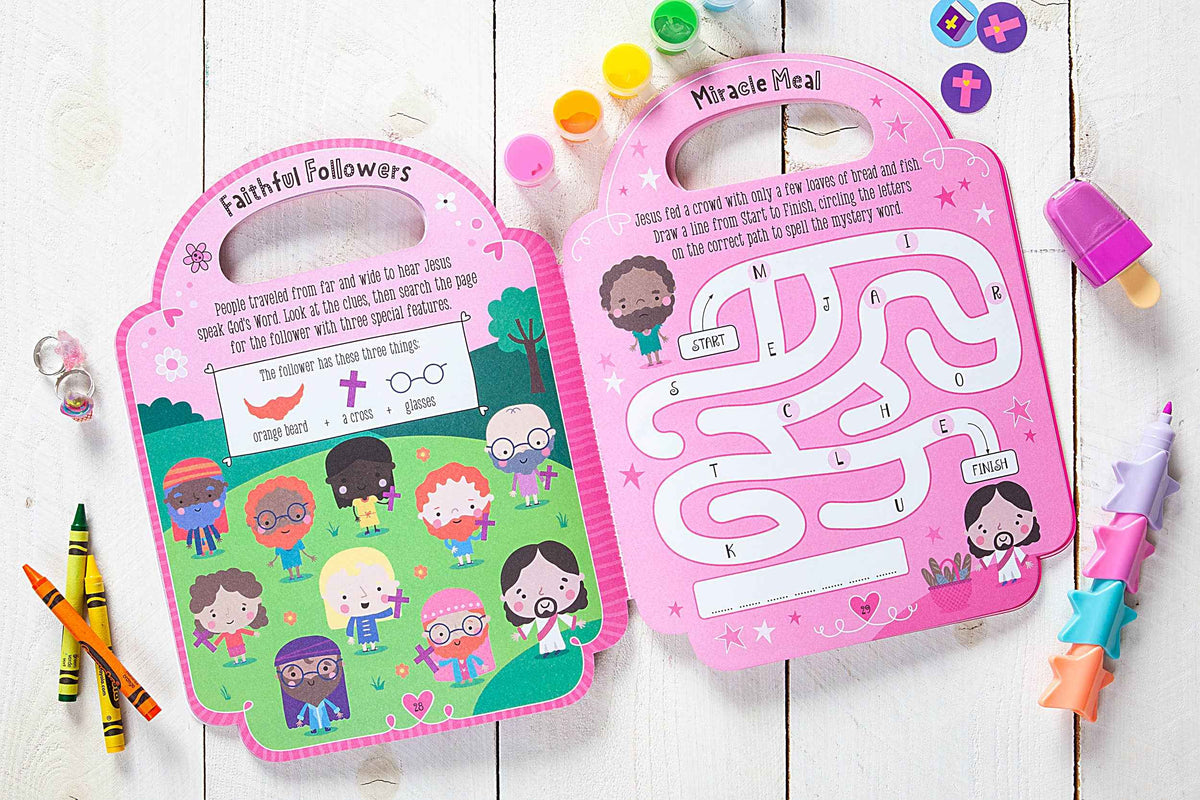 My Pretty Pink Bible Activity Book (Back to School Gifts)