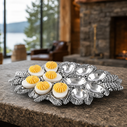 Pine Cone Forest Deviled Egg Server