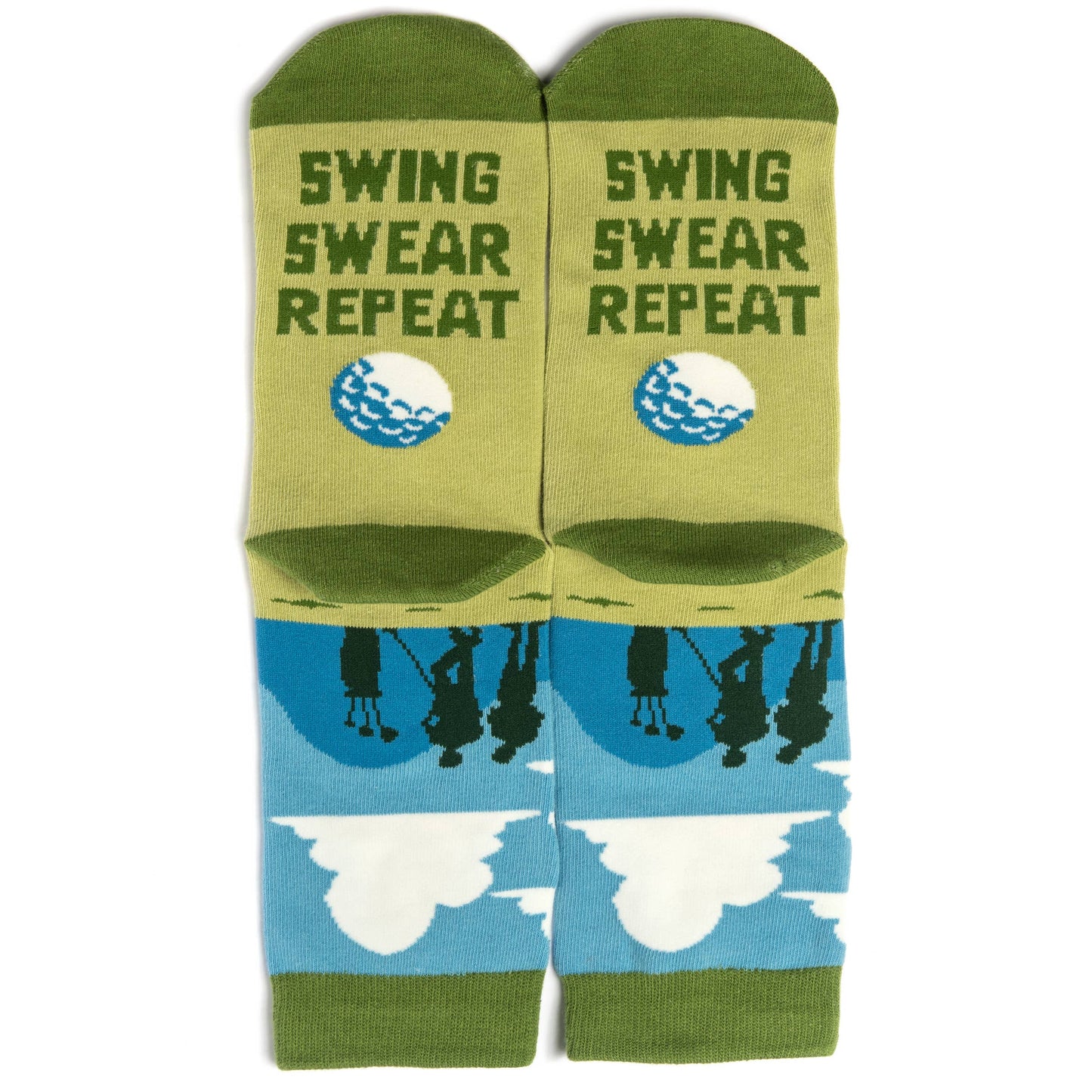 Swing Swear Repeat Golf Socks