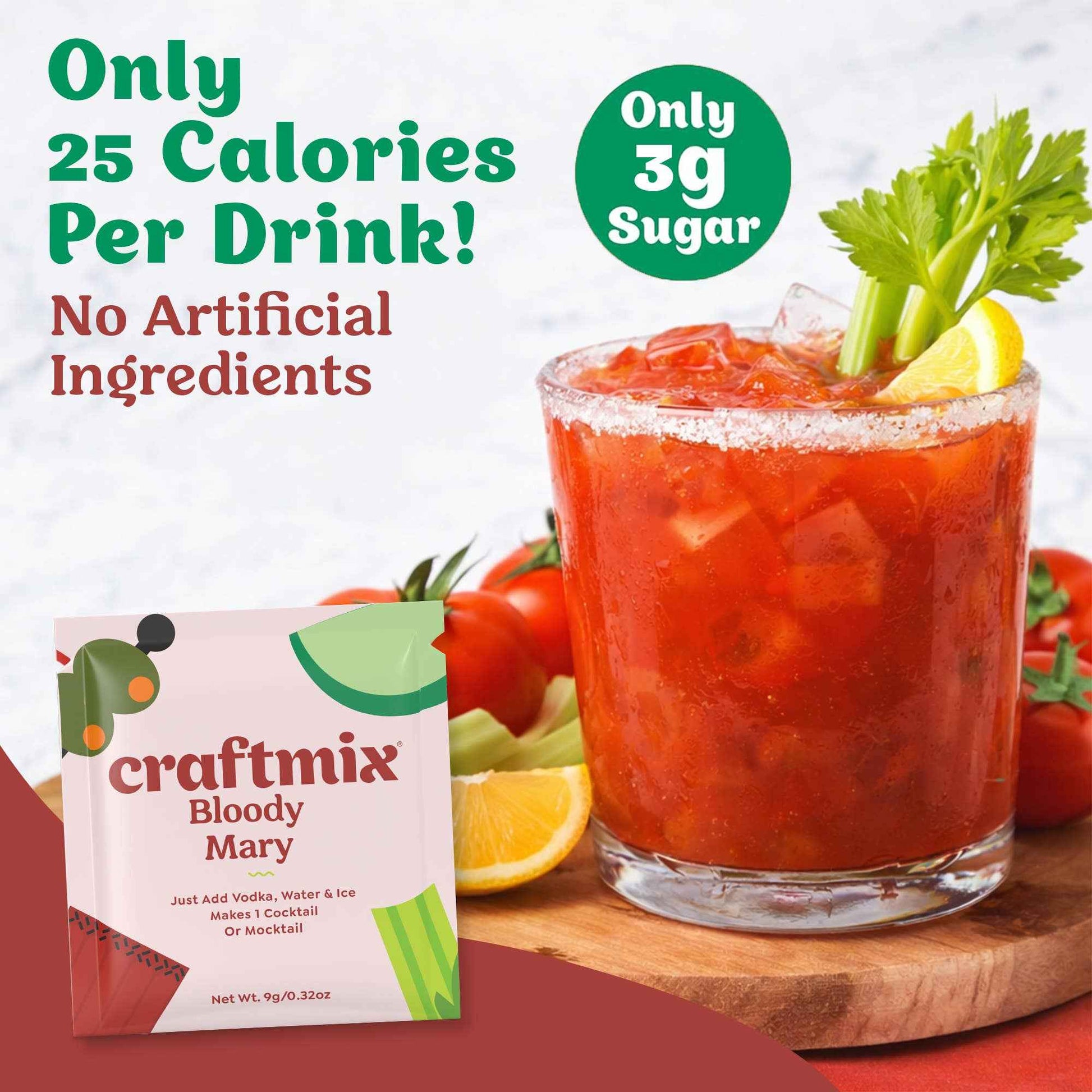 Craftmix - Bloody Mary Cocktail/Mocktail Mixer - 24ct Caddy