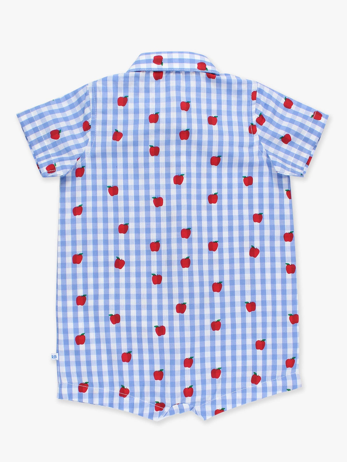 Baby Boys Apple Orchard Classic Gingham Button-Up Romper