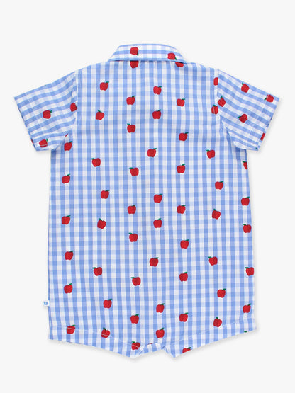 Baby Boys Apple Orchard Classic Gingham Button-Up Romper