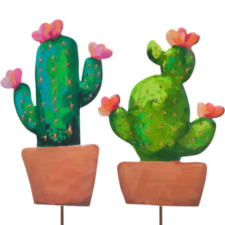 Mini Clay Pot Cactus - Set of 2