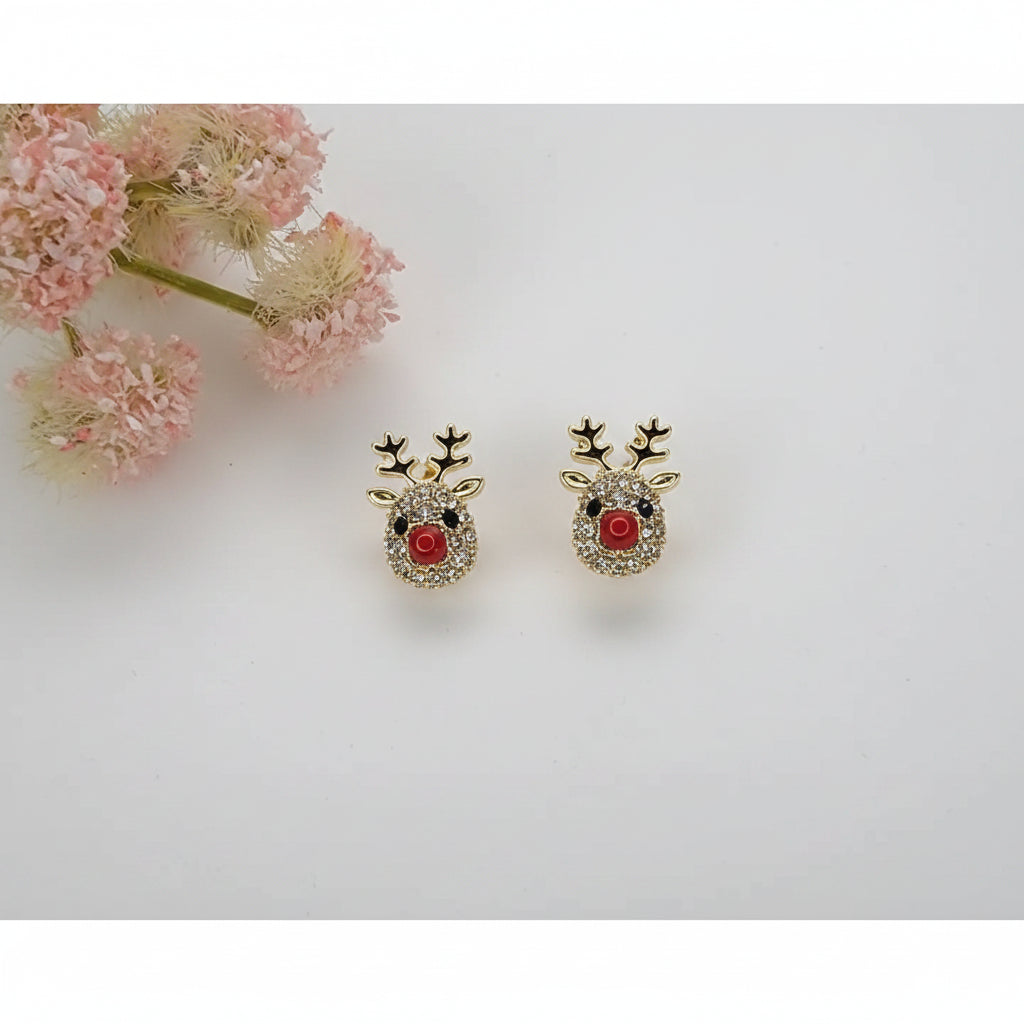 Reindeer Post Earrings