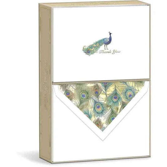 Boxed Note Cards - Peacock