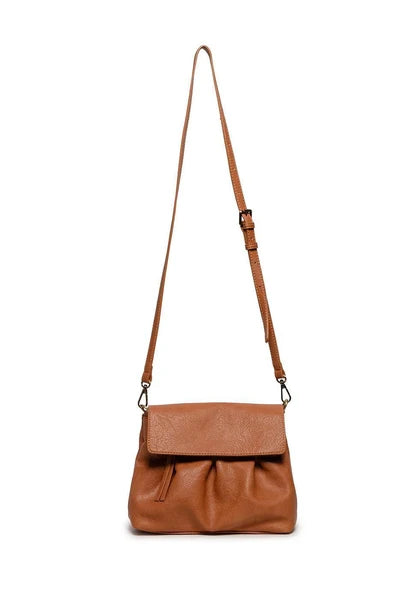 Adrienne Pleated Flap Crossbody