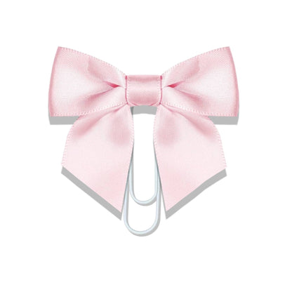 Dabble Doll - Bow Paper Clip Bookmark - Pink & Black