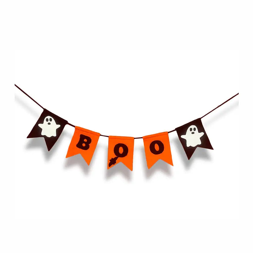 Halloween Boo Banner with Ghost