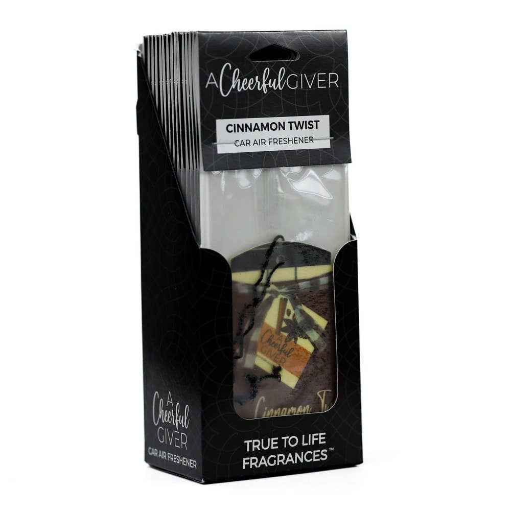Car Air Freshener (16/box) - Cinnamon Twist