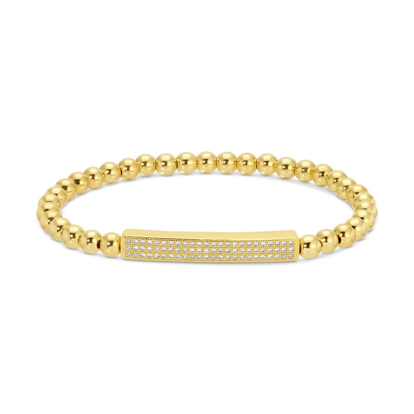Pulsera elástica con barra pavé Splendid Iris
