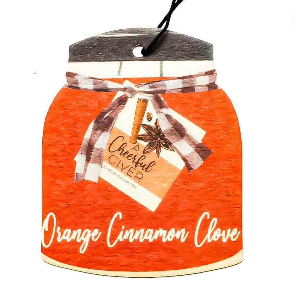Car Air Freshener (16/box) - Orange Cinnamon Clove
