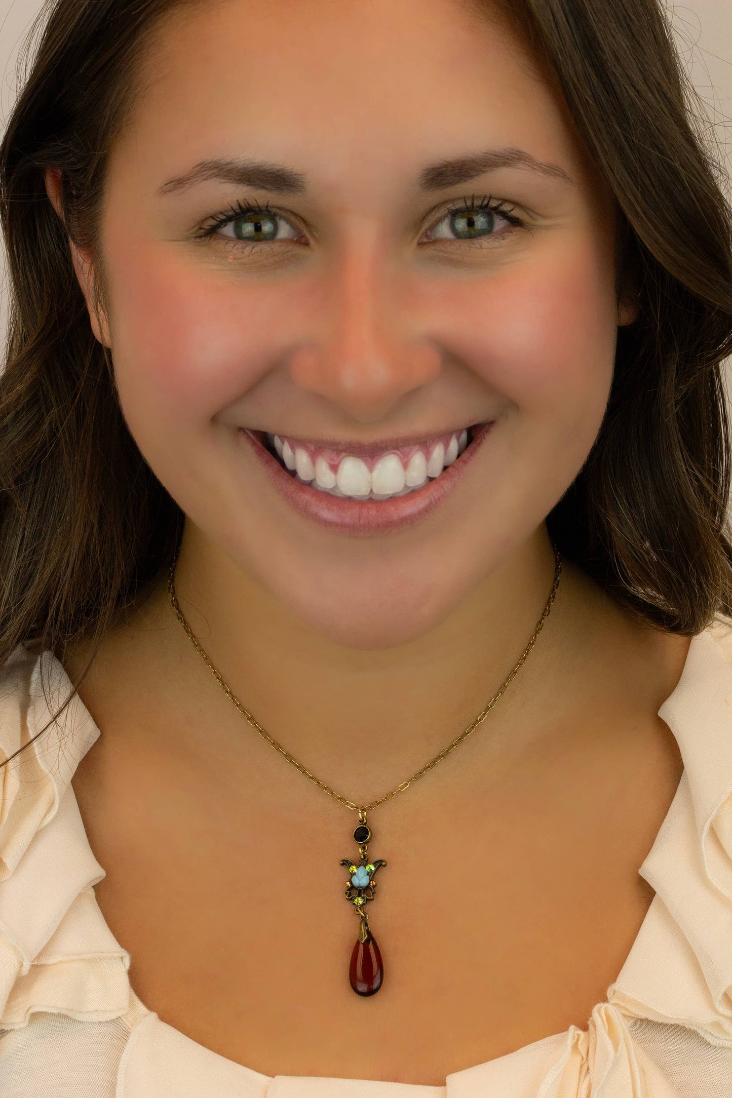 Enchanted Garden Crystal Drop Necklace