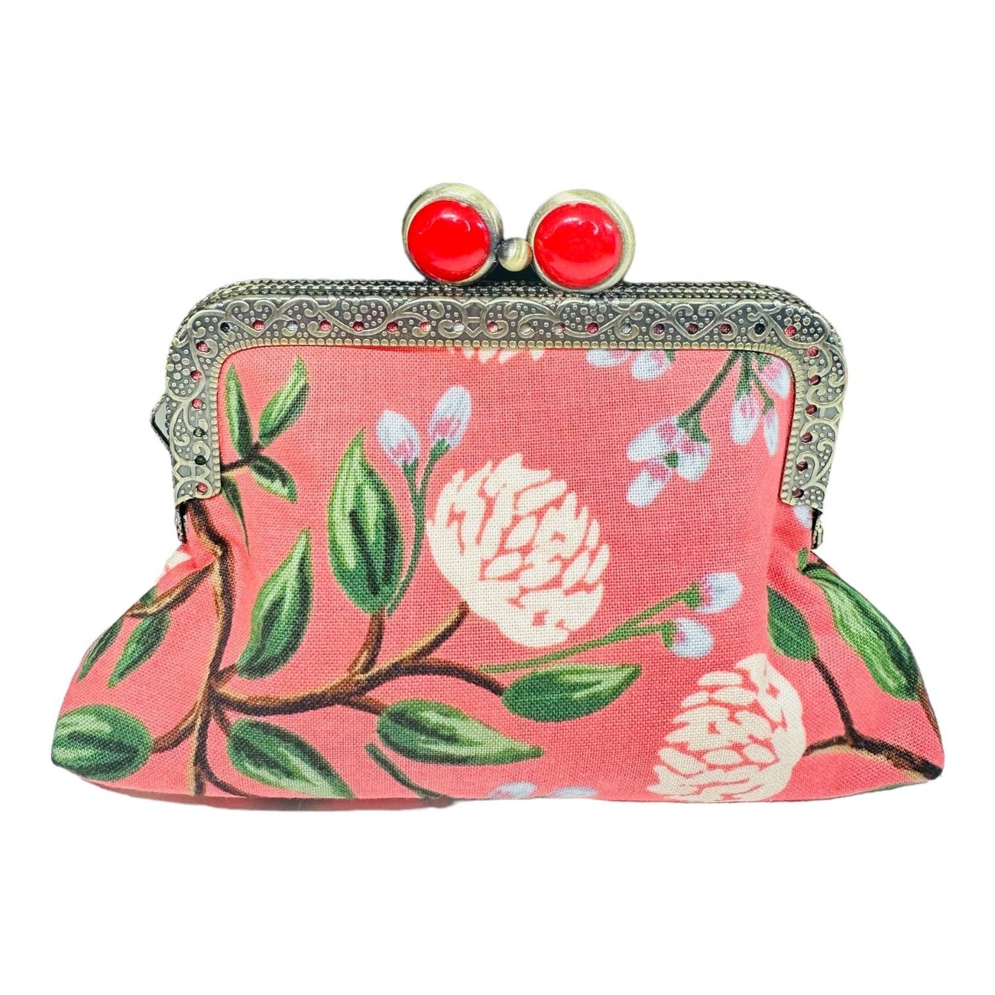 Kiki & Syds ON THE GO Credit Card Clutch - PEONY Sorbet 