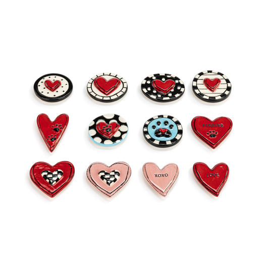 Heartful Home Ceramic Magnets - 12 Assorted-sold separately