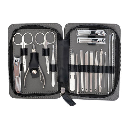 Pro MAN-I PEDI 17 Piece Set : Black